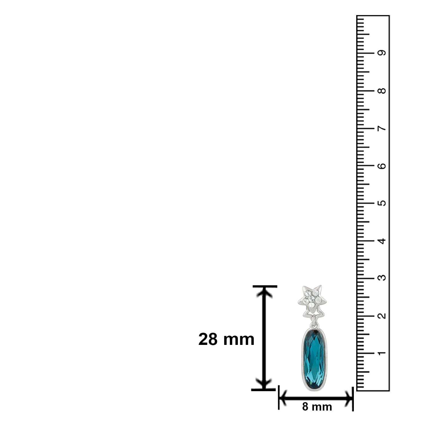 Sparkling Star Crystal Earrings