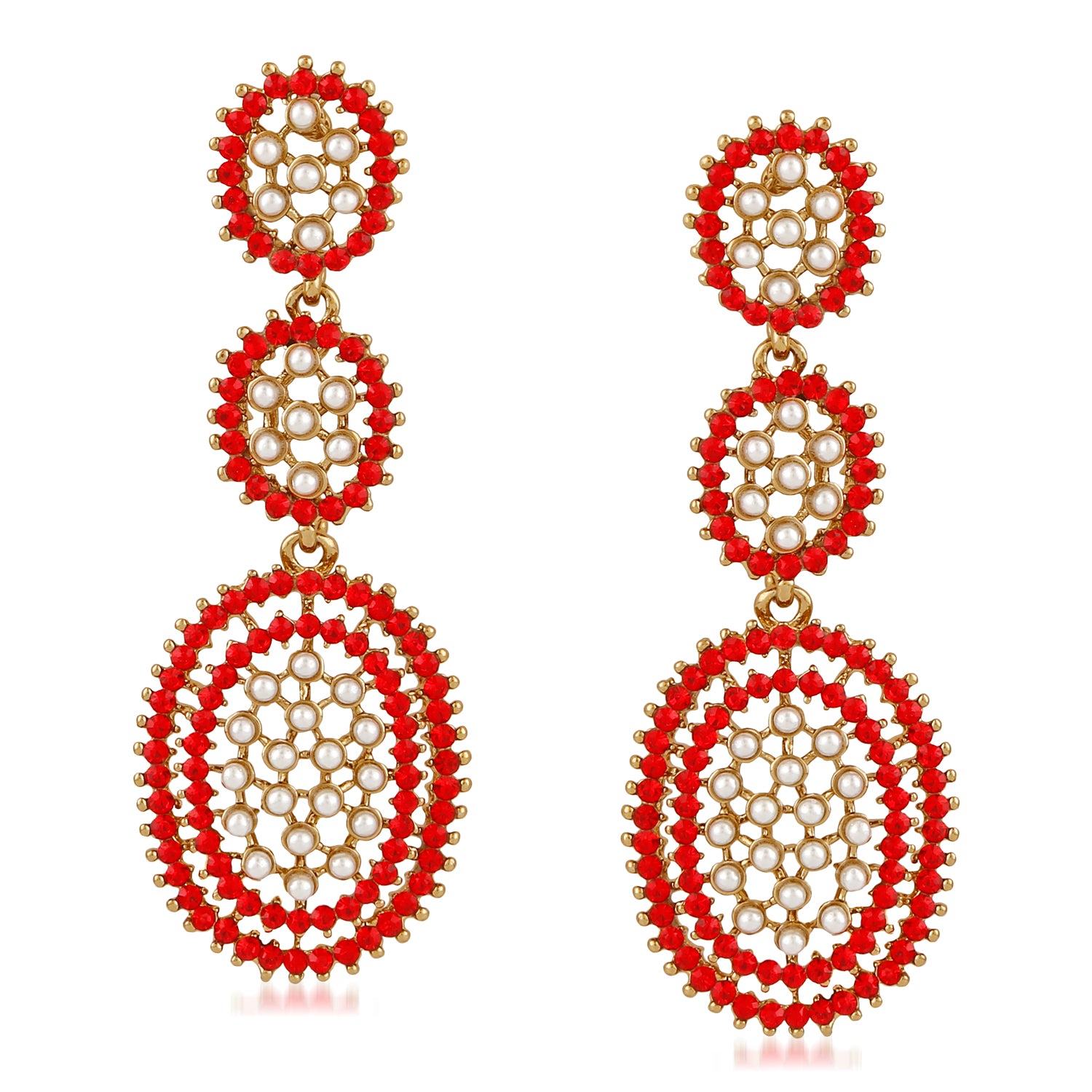 Alluring Crystal Dangler Earrings
