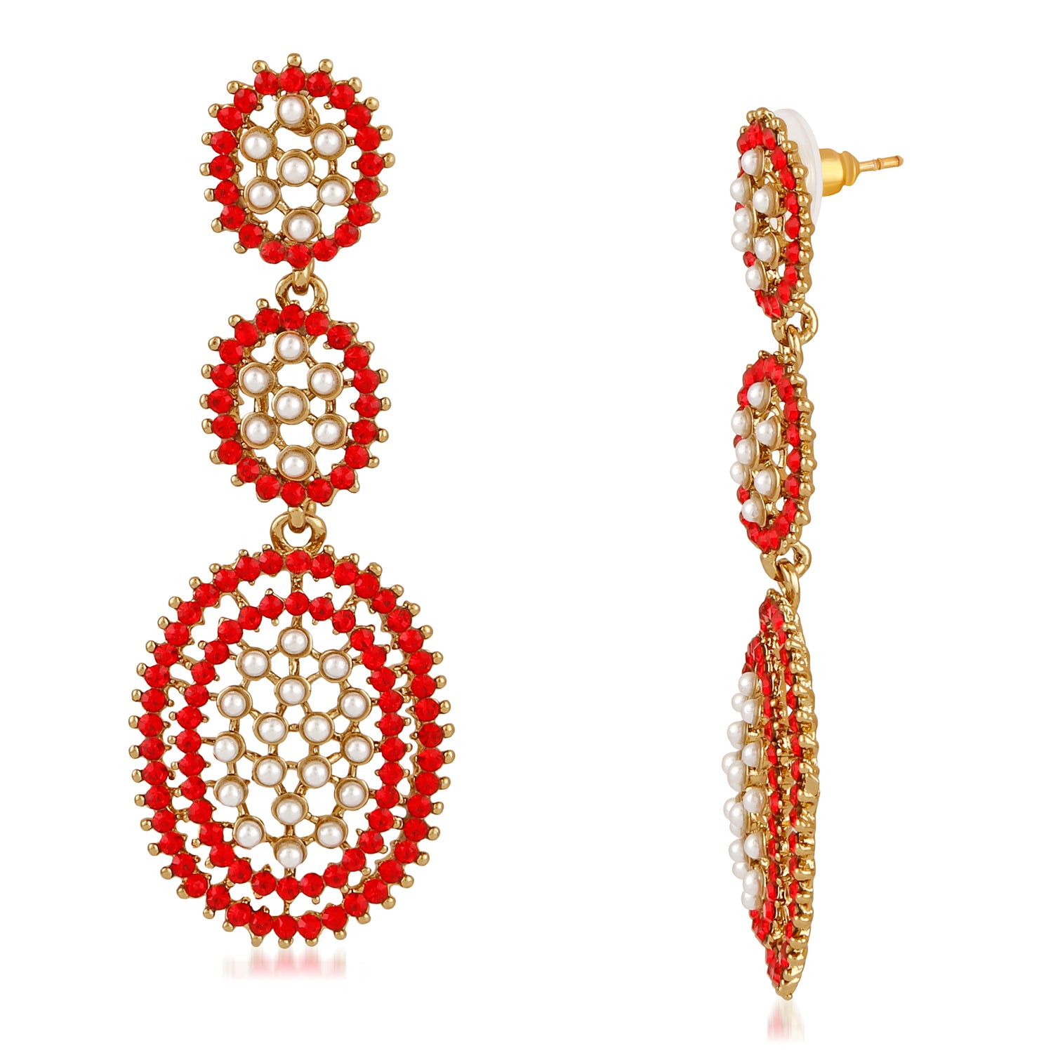 Alluring Crystal Dangler Earrings