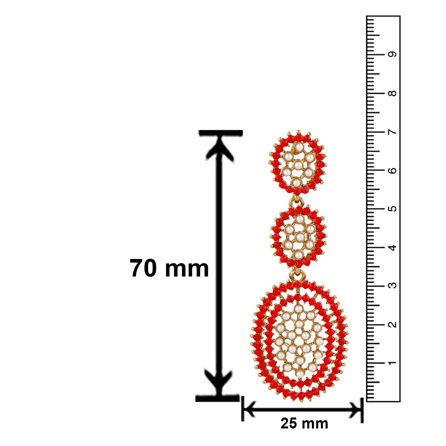 Alluring Crystal Dangler Earrings