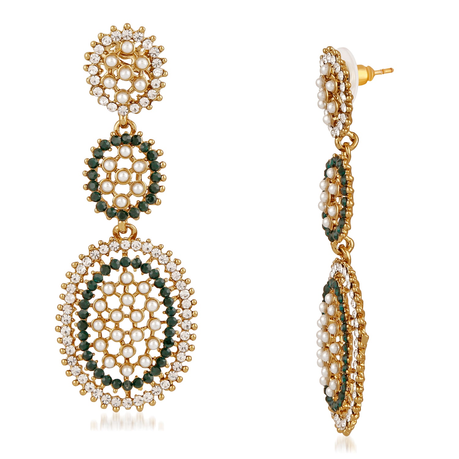 Alluring Crystal Dangler Earrings