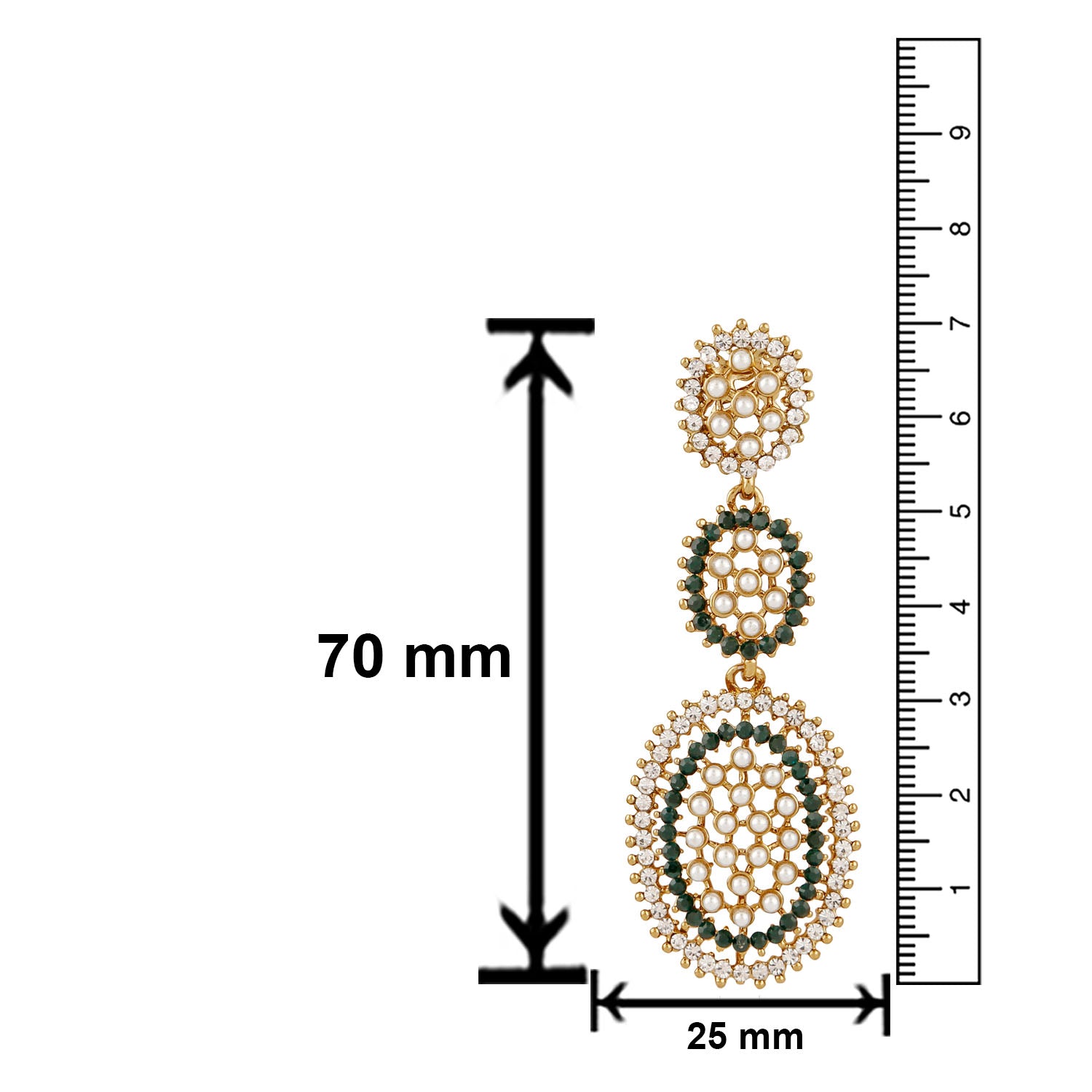 Alluring Crystal Dangler Earrings