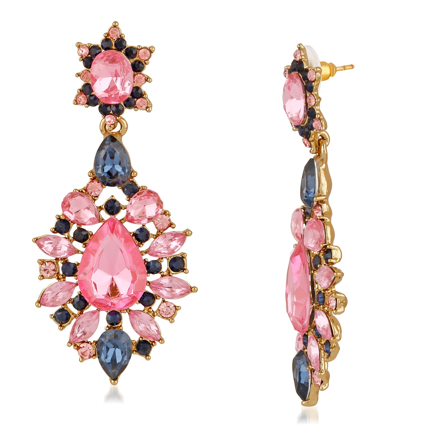 Exclusive multicolour Crystal Dangler Earrings