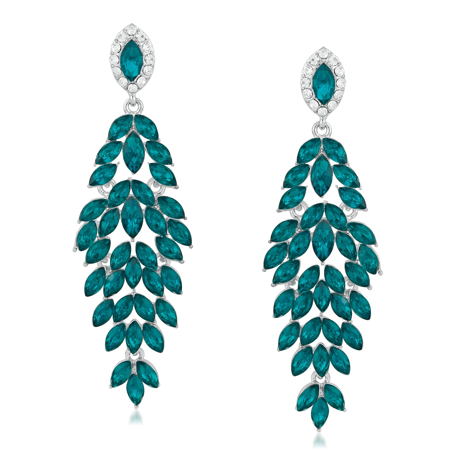 Classic Designer multicolour Crystal Dangler Earrings