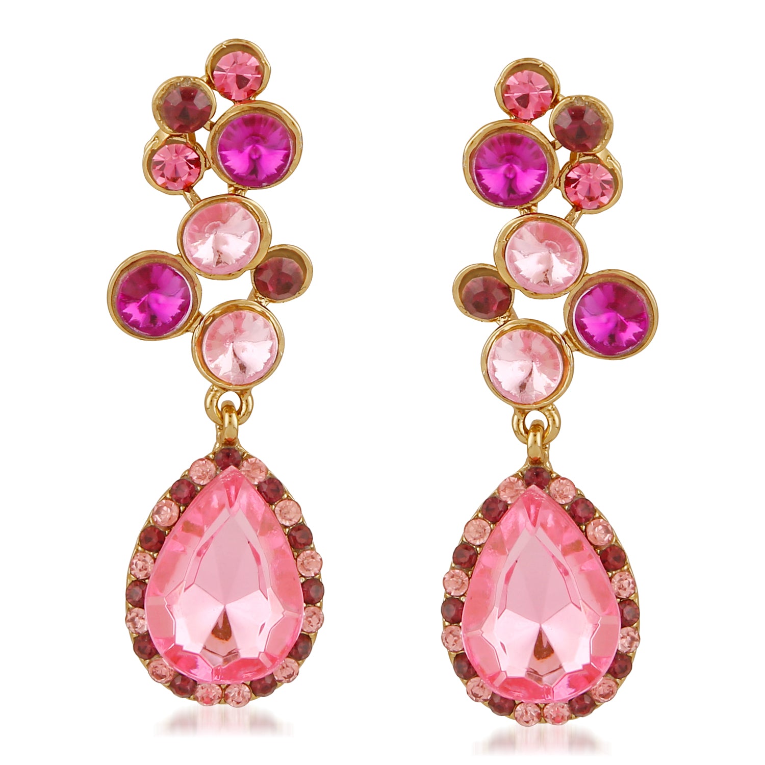 Dazzling multicolour Crystals Dangler Earrings