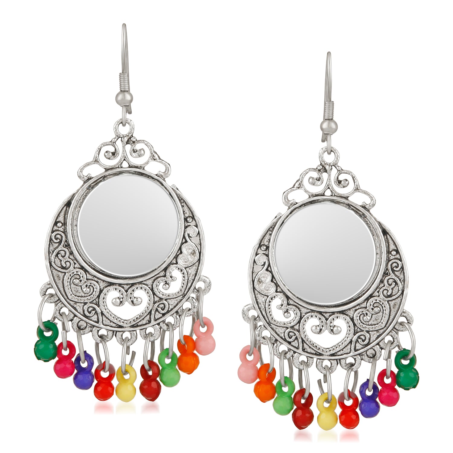 Exclusive multicolour beads Dangler Earrings