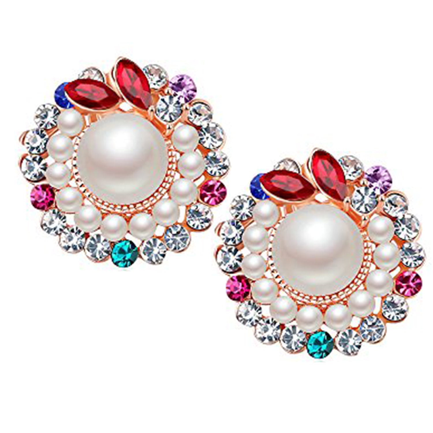 Sparkling Colors Flawless Pearl Designer Earrings