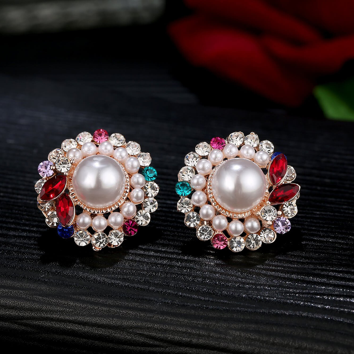 Sparkling Colors Flawless Pearl Designer Earrings