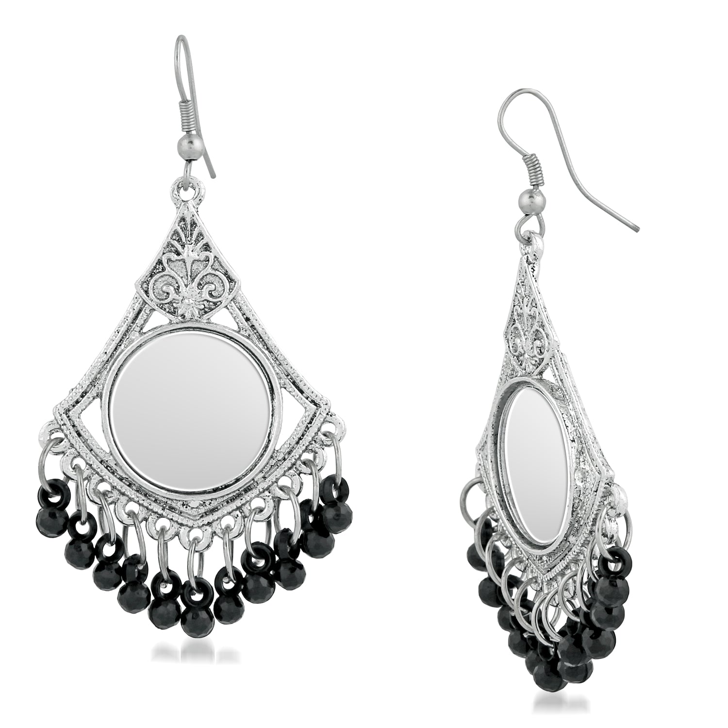 Oxidised Silver Magnificent Antique Earrings