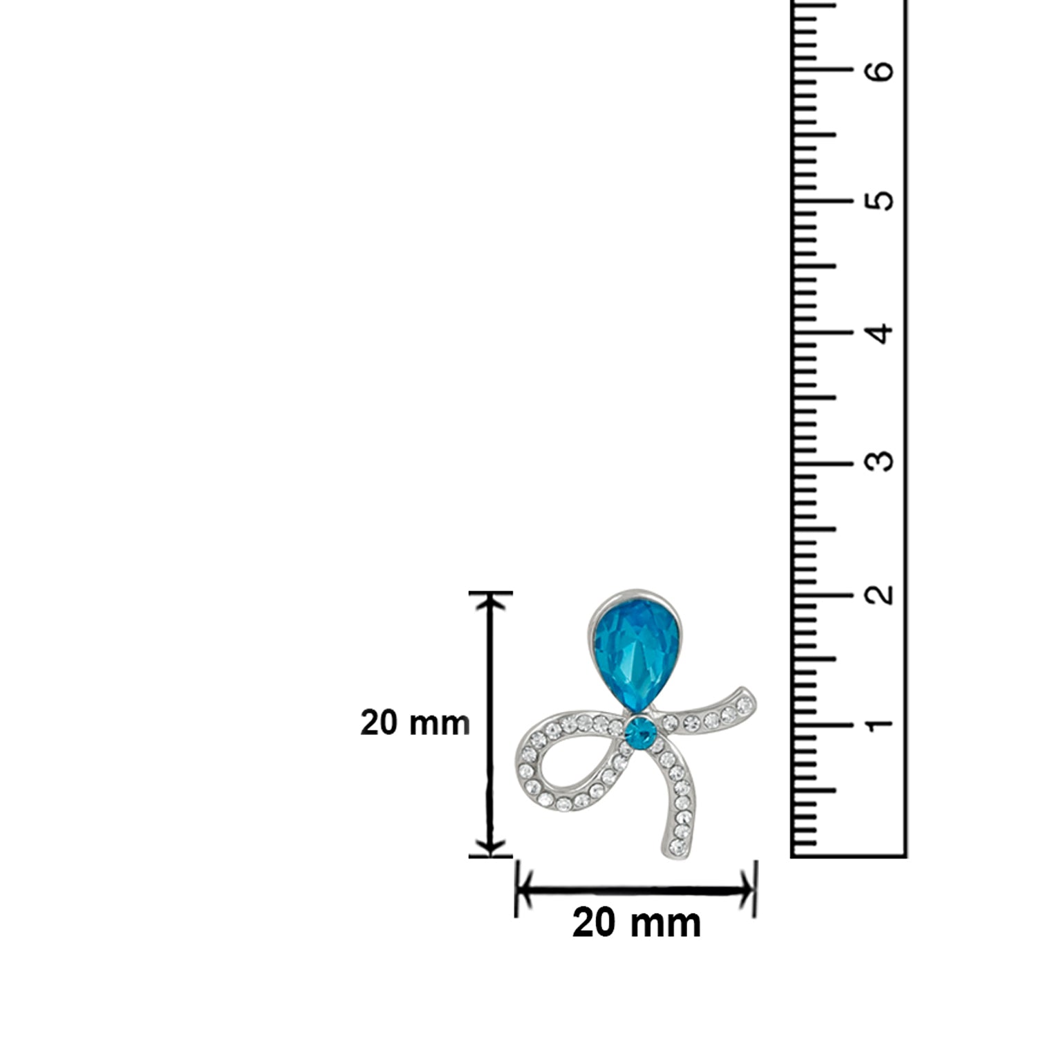 Blue Crystal Designer Earrings