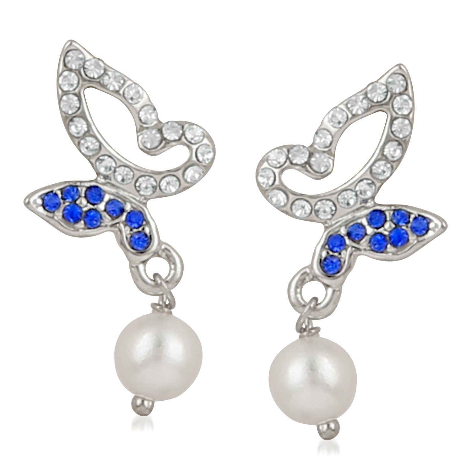 Crystal Butterfly Earrings