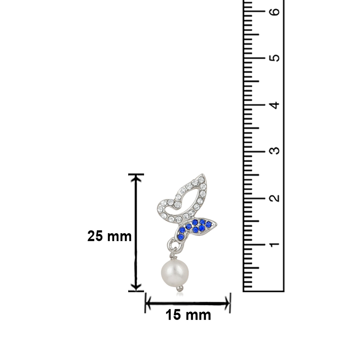 Crystal Butterfly Earrings