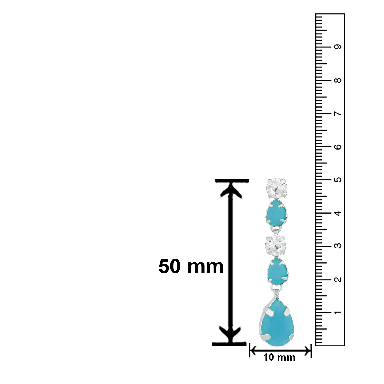 Alluring Carrot Pink Crystal Earrings