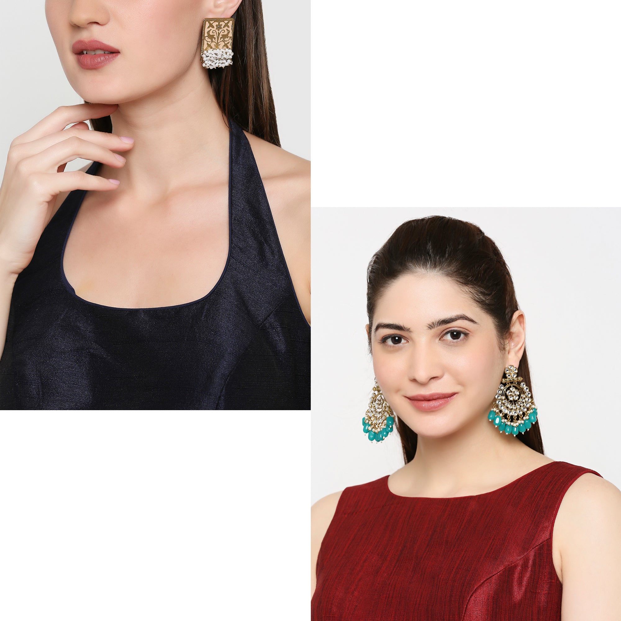 Combo of 2 Pairs of Traditional Dangler Earrings