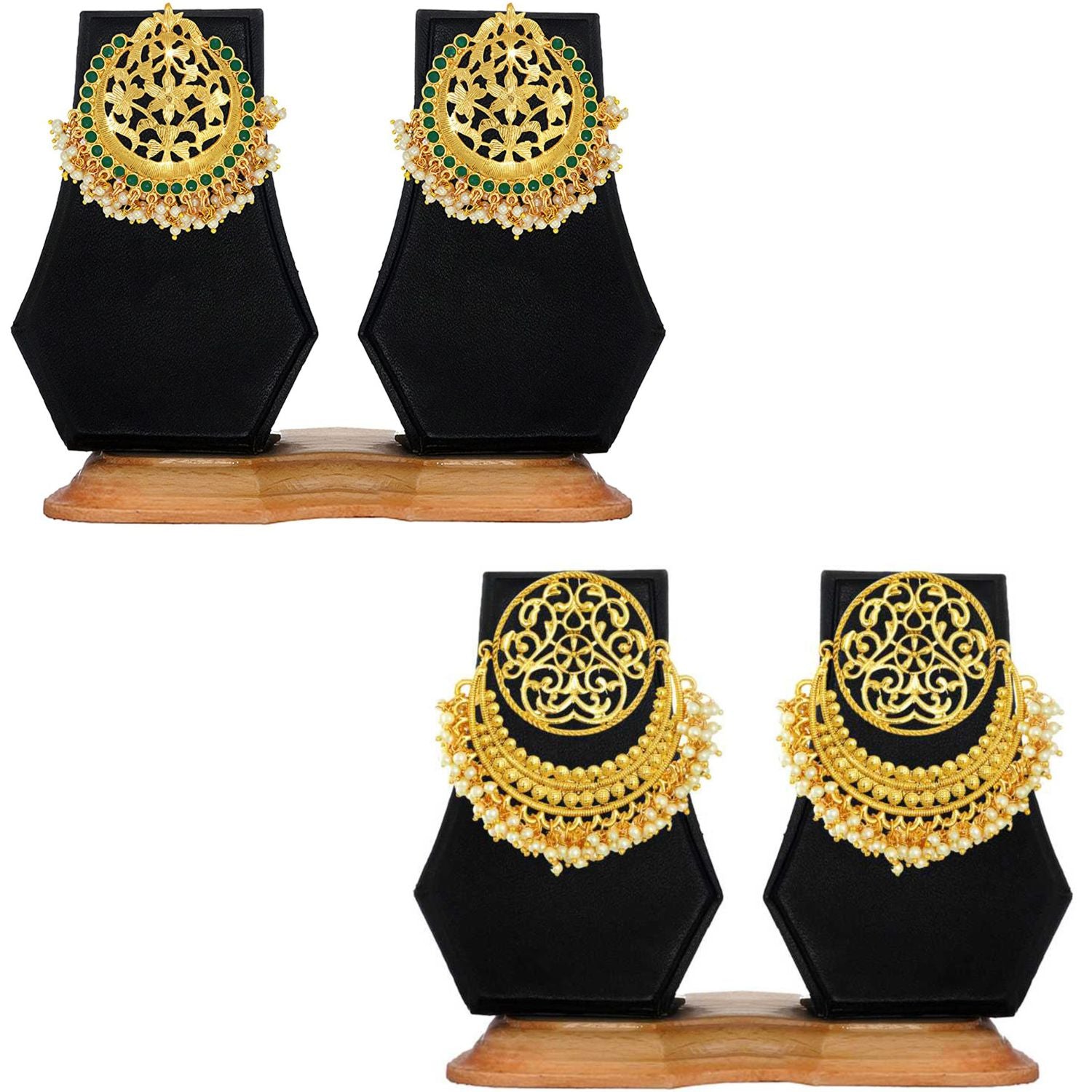 Combo of 4 Pairs of Traditional Dangler Earrings