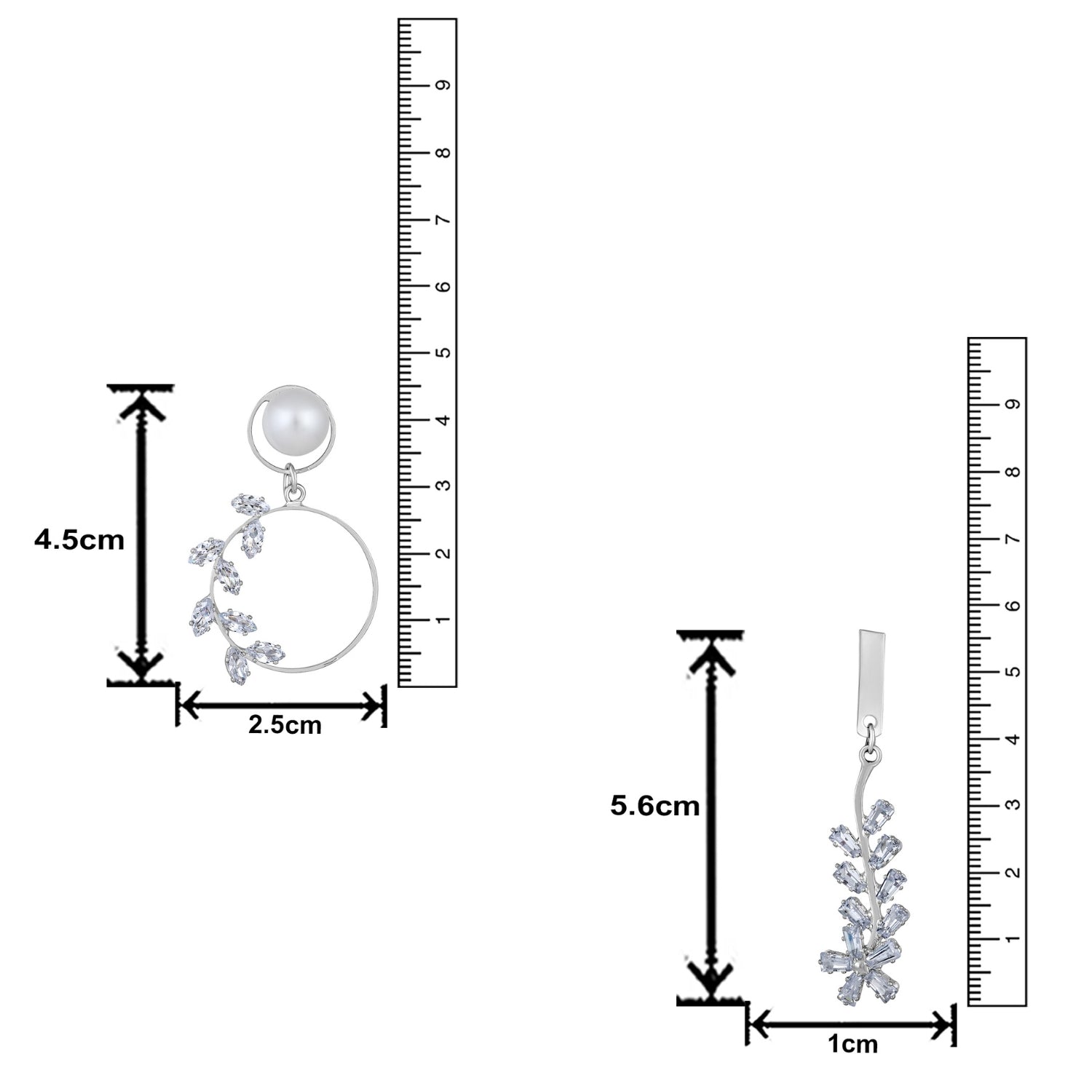 Combo of 2  Floral Dangler Earrings