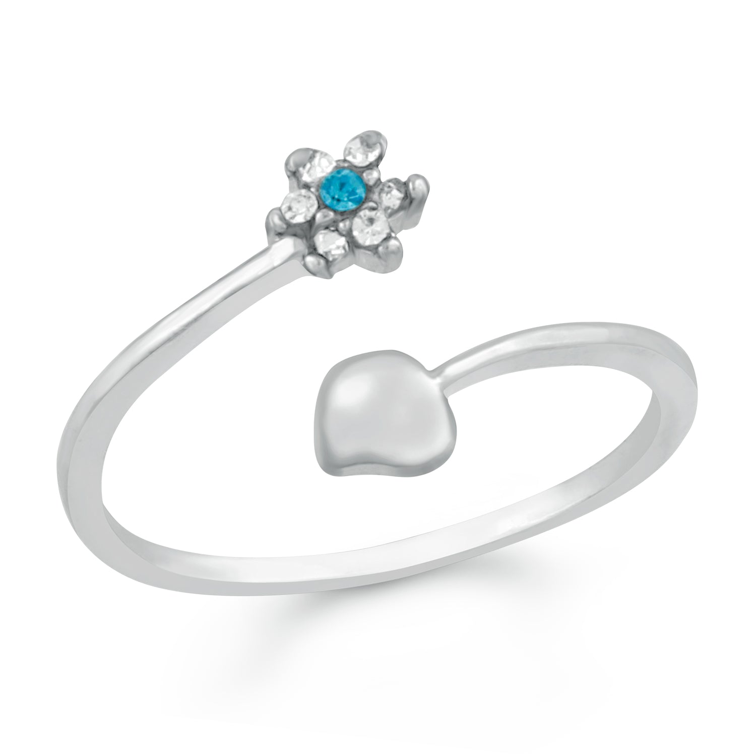 Floral Adjustable Finger Ring