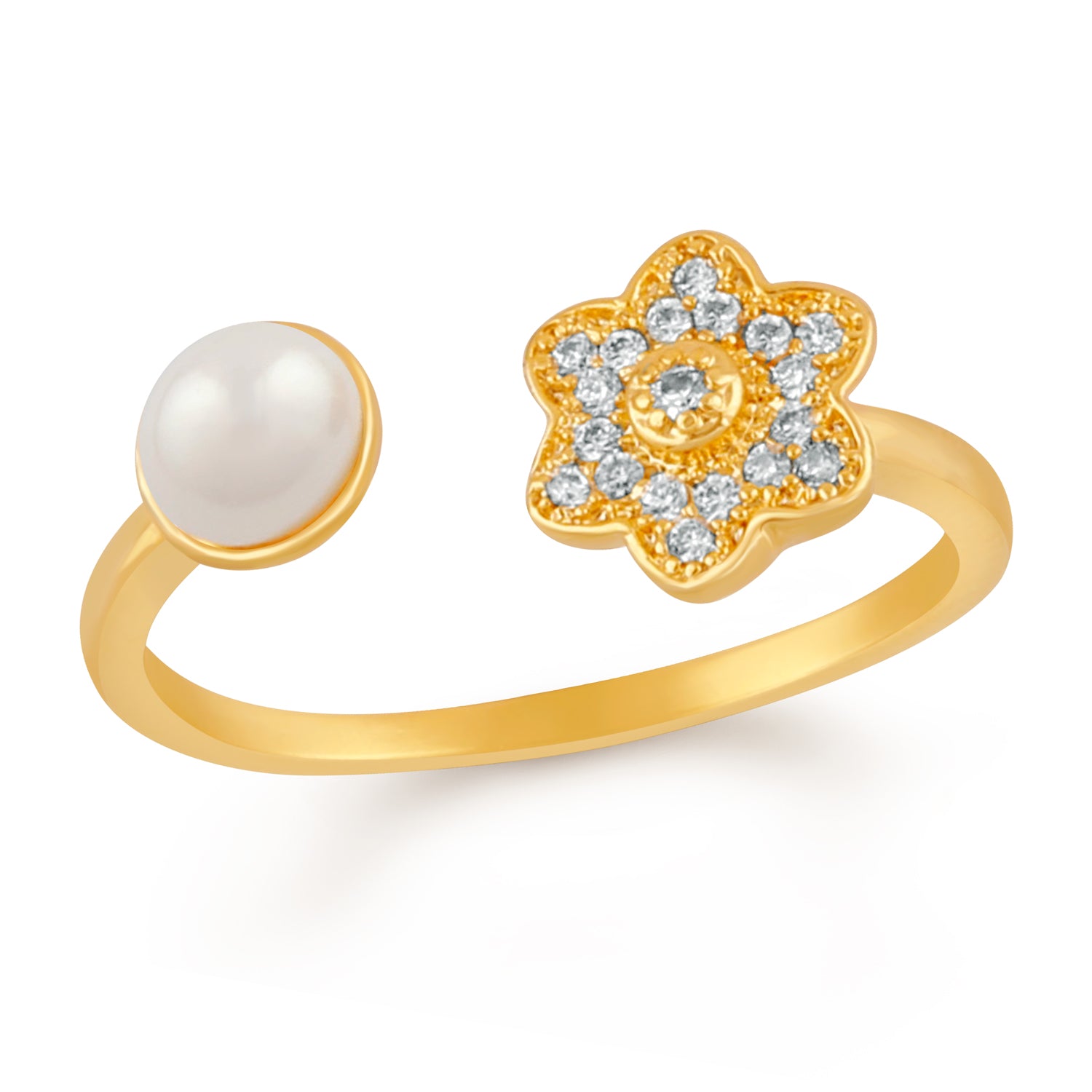 Floral Love Adjustable Finger Ring