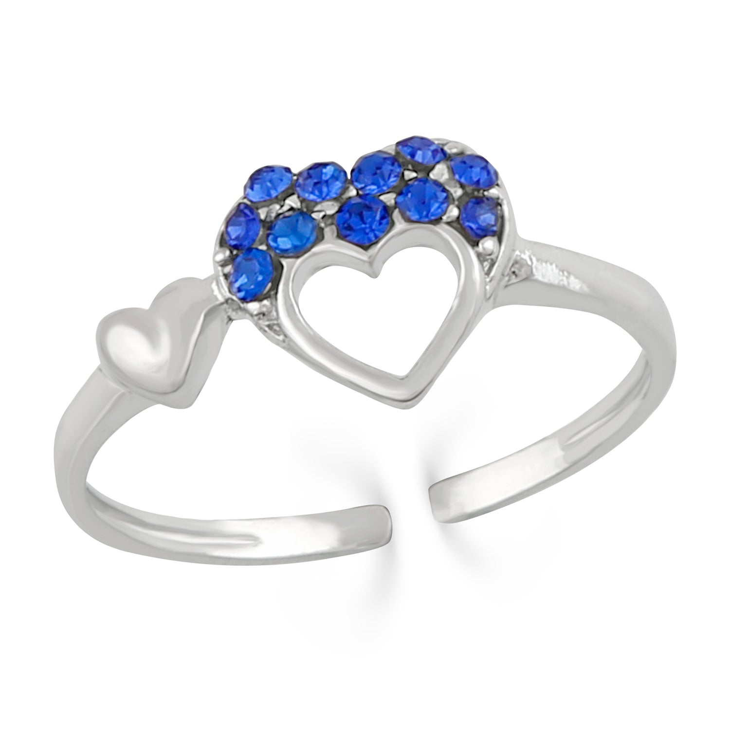 Valentine Gift Trio Heart Adjustable Finger Ring