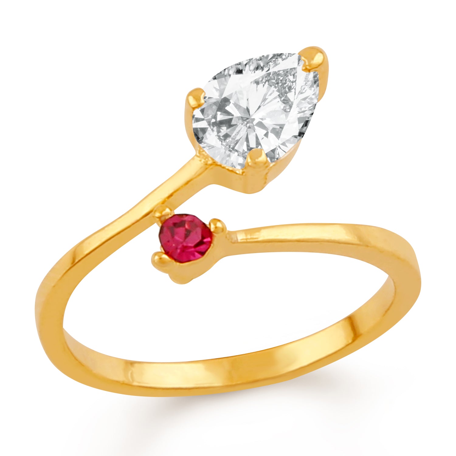 Beautiful Solitaire Crystal Finger Ring