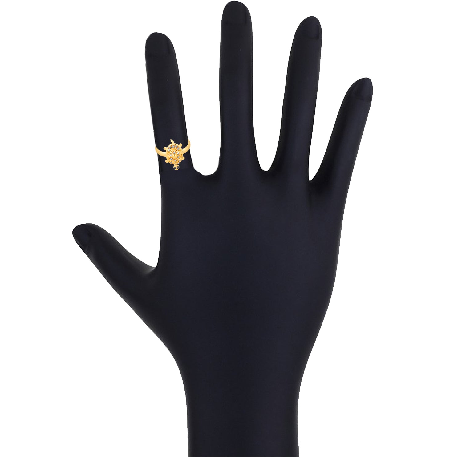 Tortoise Love Designer crystal Finger Ring