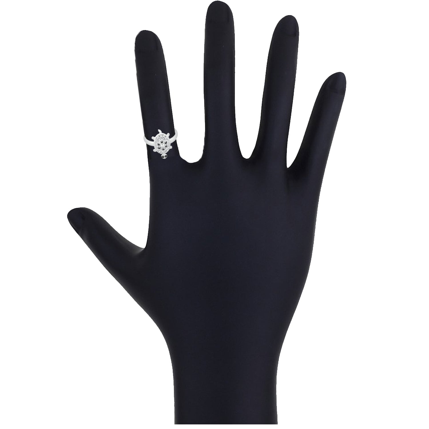 Tortoise Love Designer crystal Finger Ring