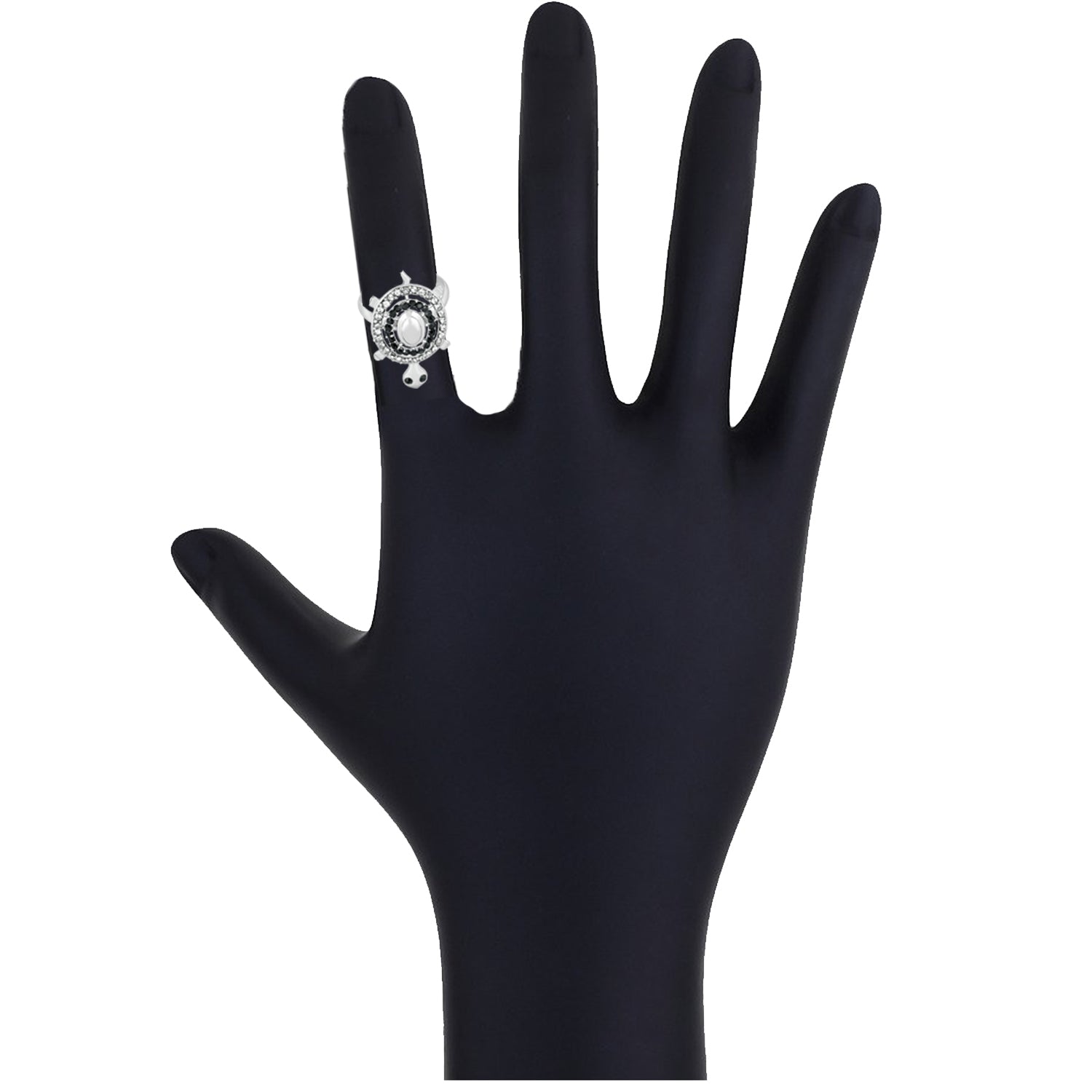 Tortoise Love Designer crystal Finger Ring