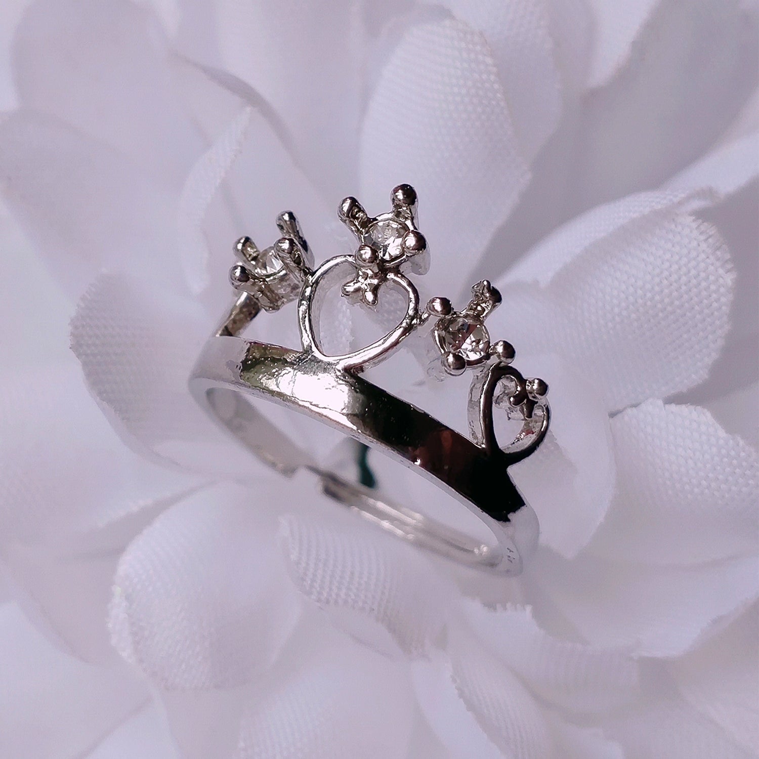 Exquisite Love Valentine Crystal Finger Ring