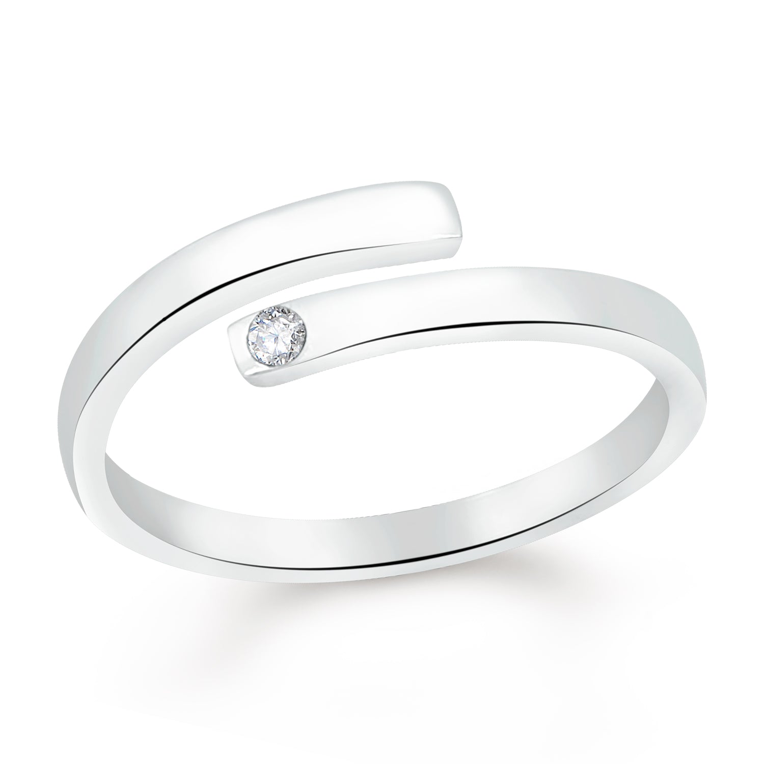 Valentine Gift Enchanting Solitaire CZ Finger Ring