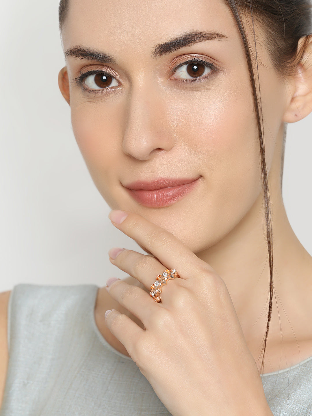 Dual Side Spikes Adjustable Finger Ring