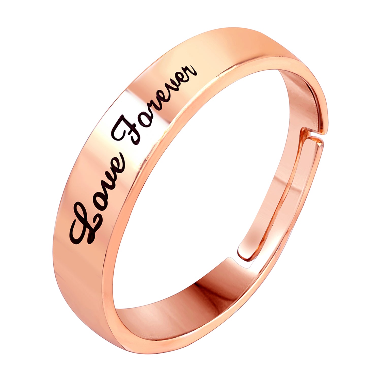 Love Forever Band Adjustable Finger Ring