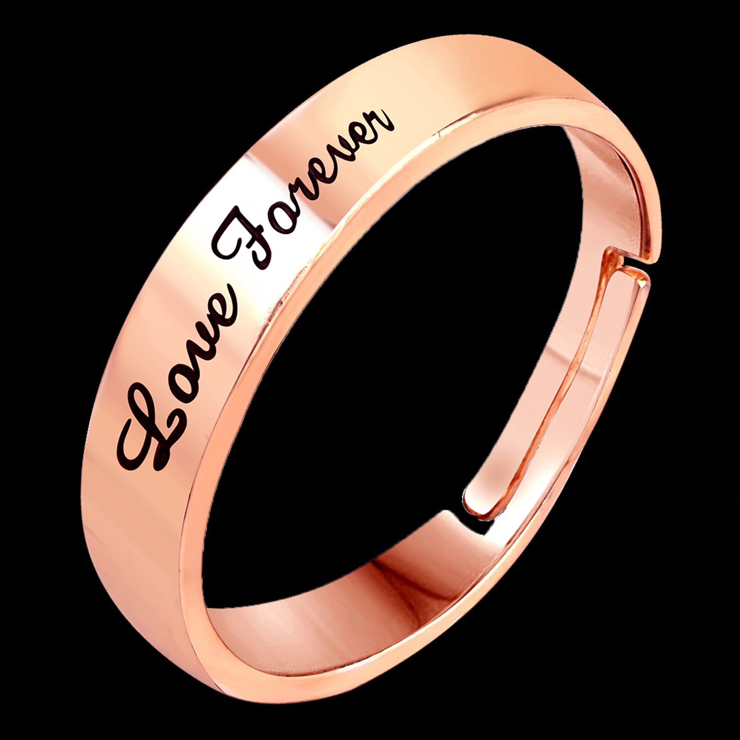 Love Forever Band Adjustable Finger Ring