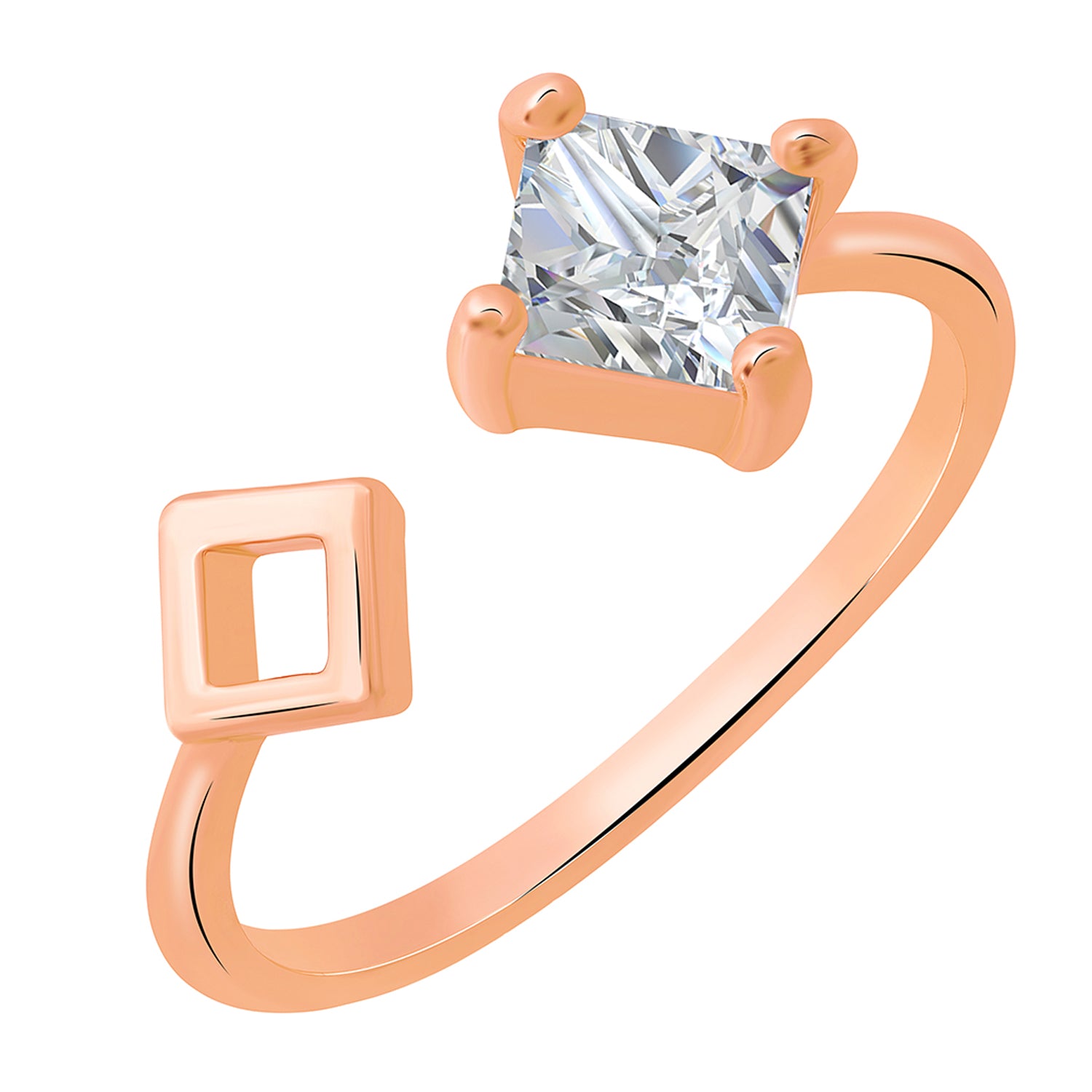 Squarish Adjustable Finger Ring