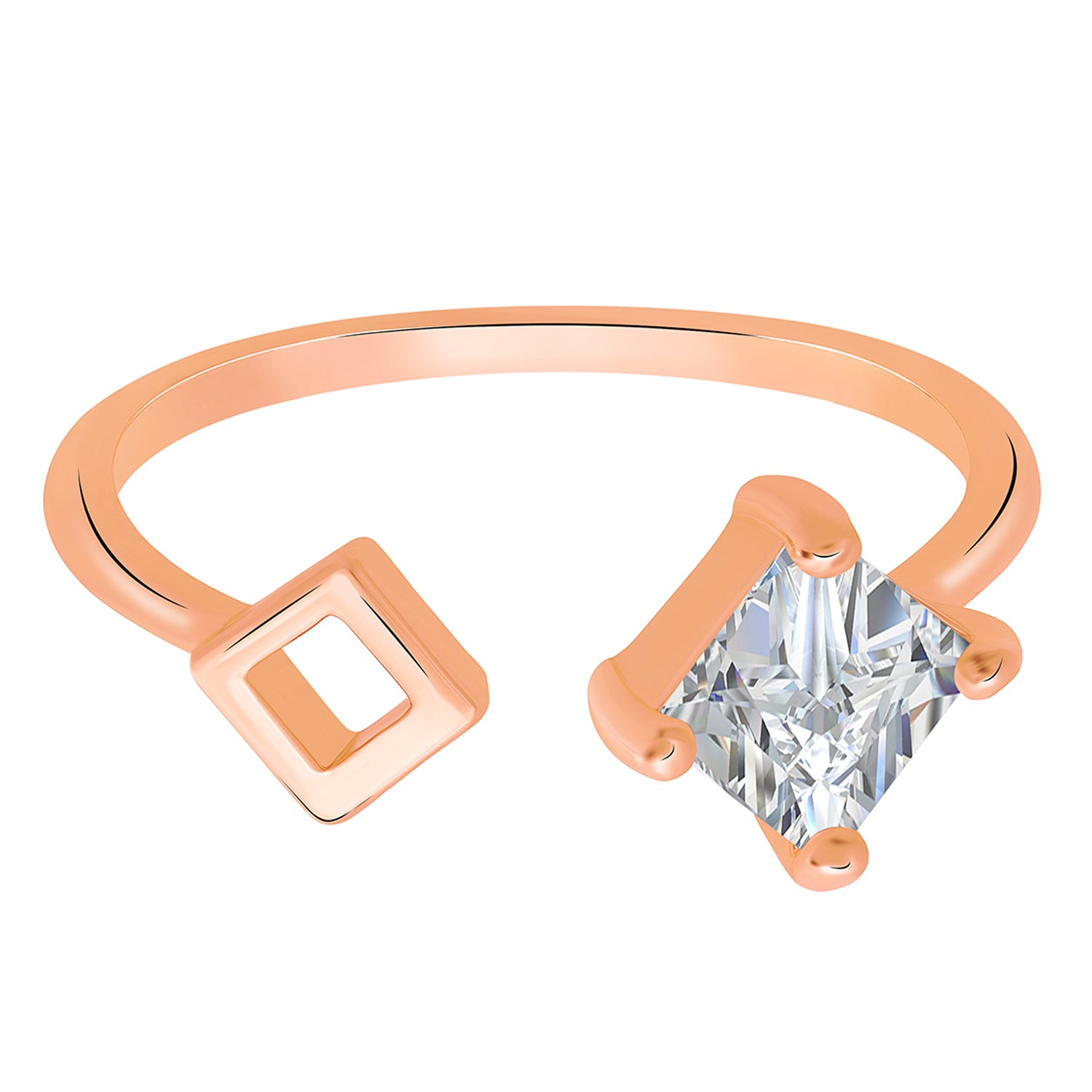 Squarish Adjustable Finger Ring