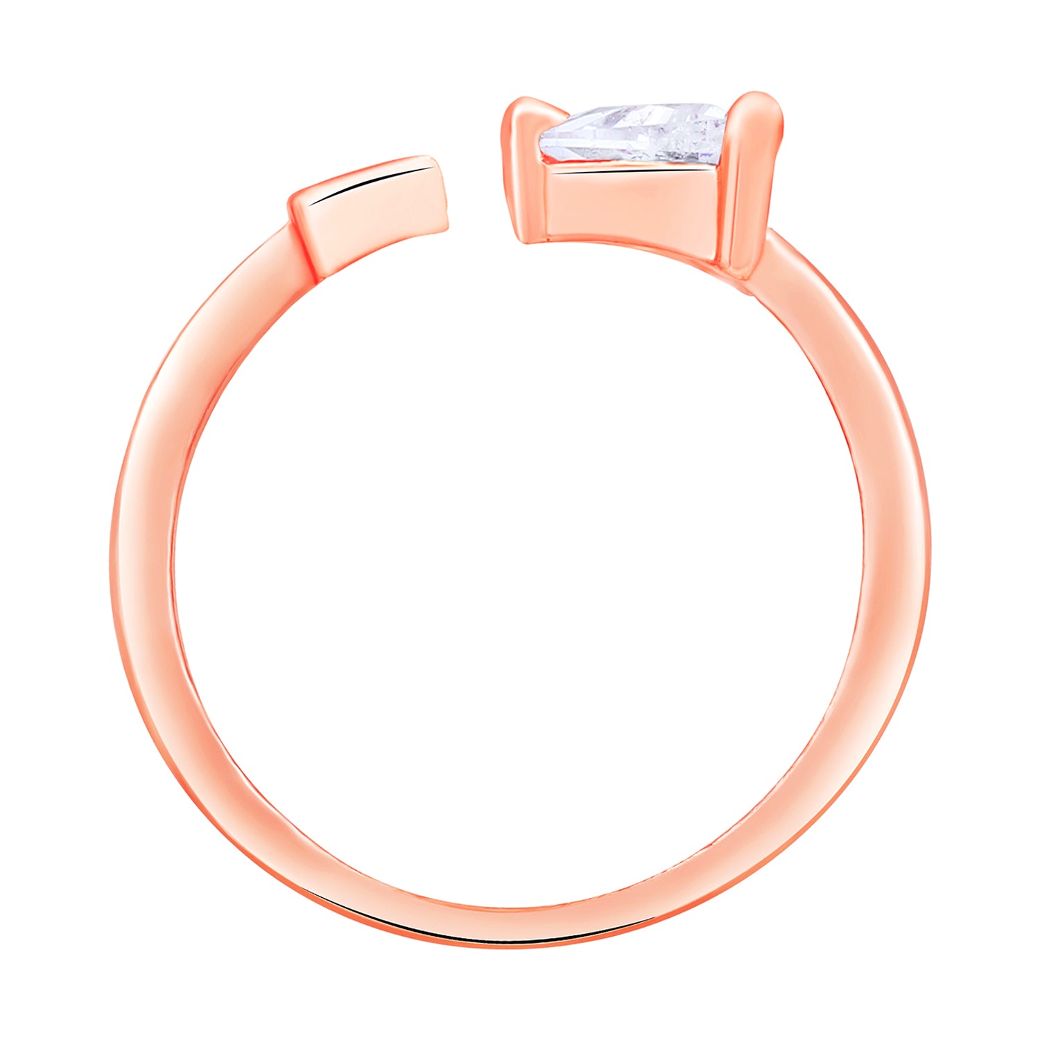Triangle Shaped Adjustable Finger Ring