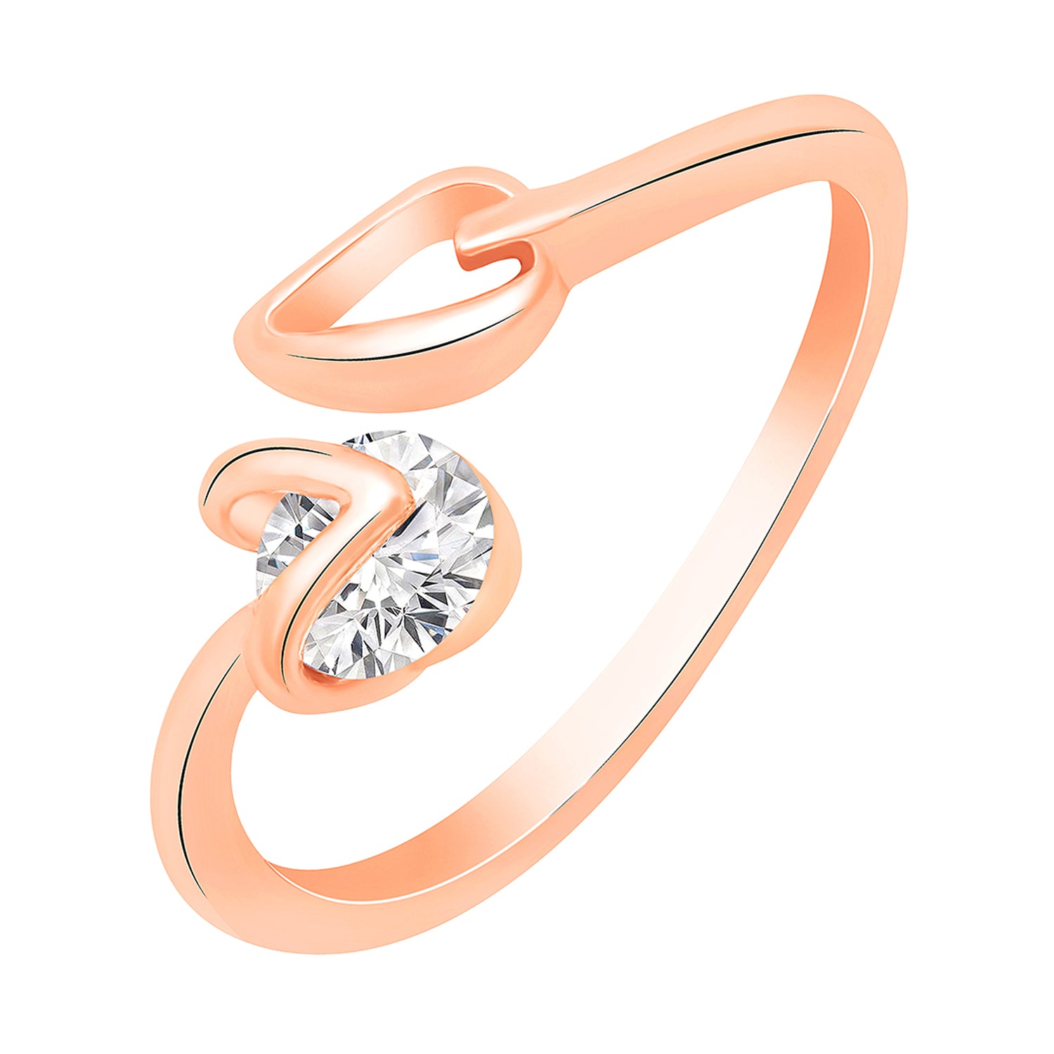 Leaf Shaped Adjustable Finger Ring