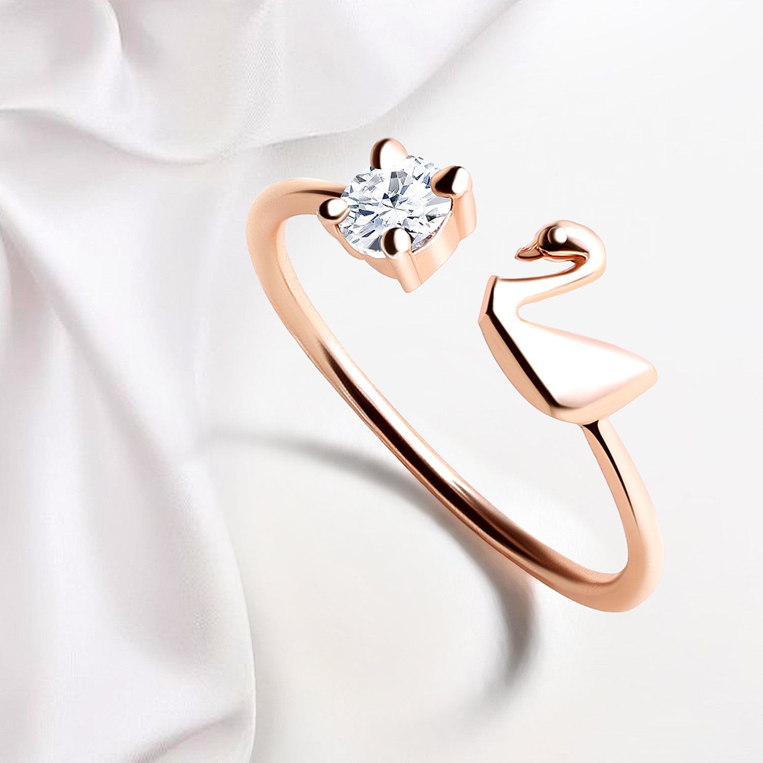 Duck Shaped Adjustable Finger Ring