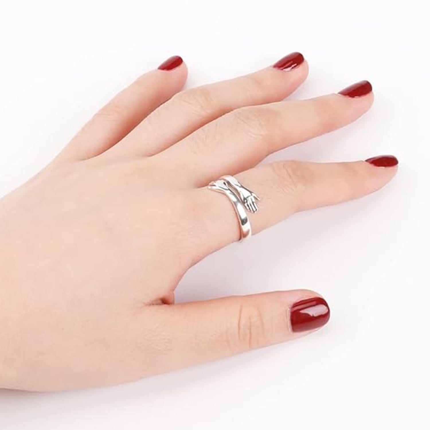 Exclusive Closed Hand Hug Ring