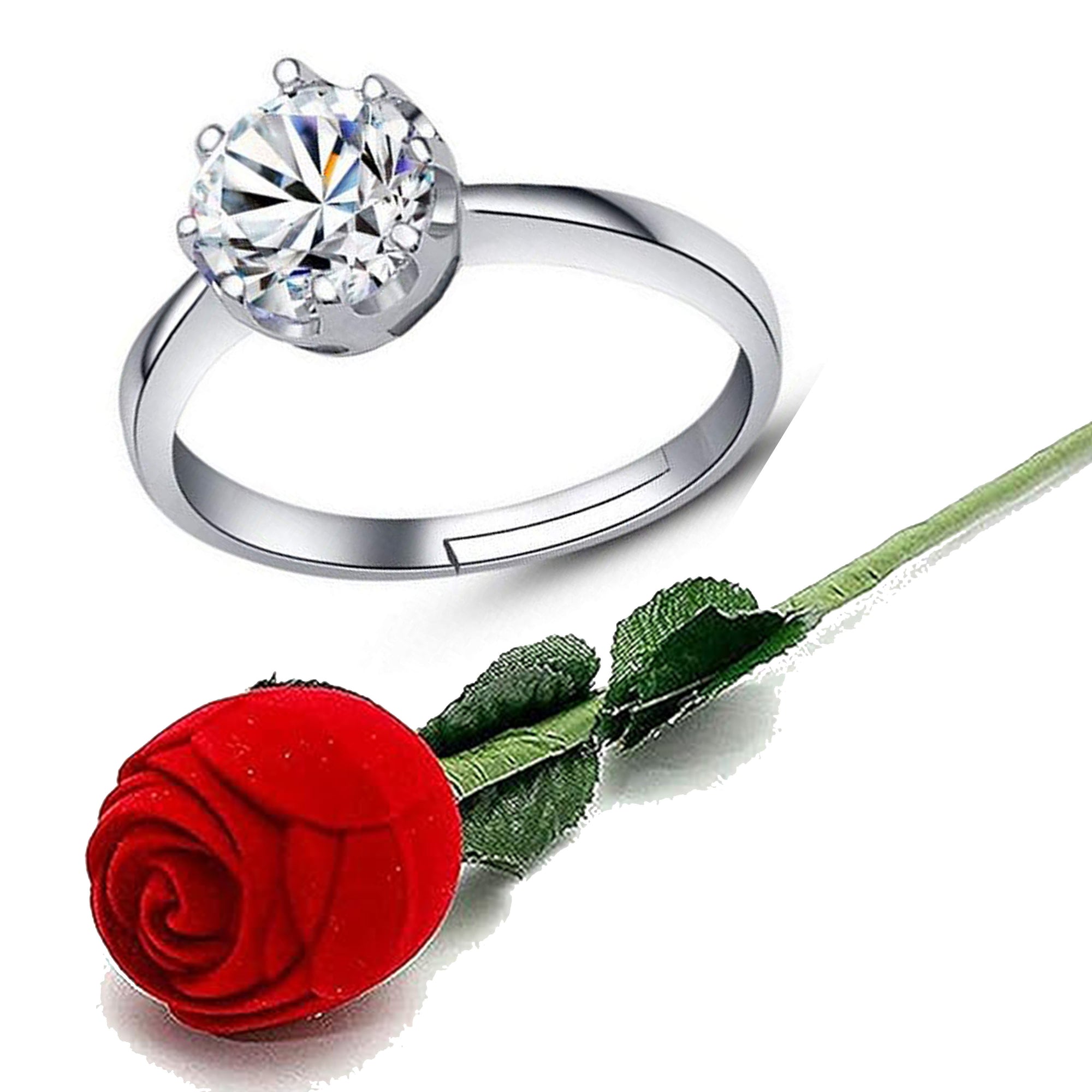 Exclusive Crown ,Hug Disigner Finger Rings with Rose Box