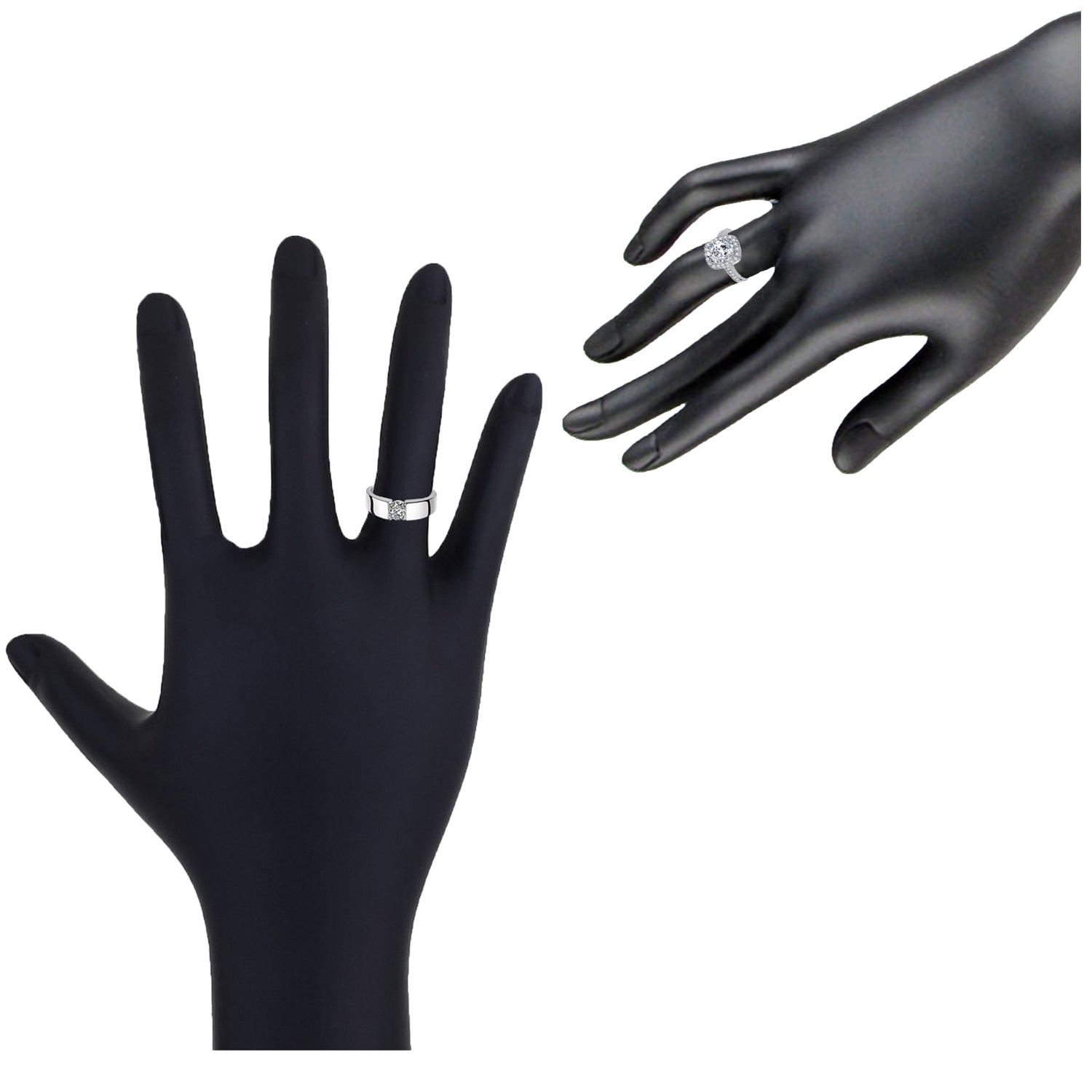 Solitaire Couple Ring Set