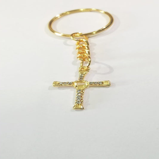 Infinity Cross Symbol Key Chains with Crystals for Women