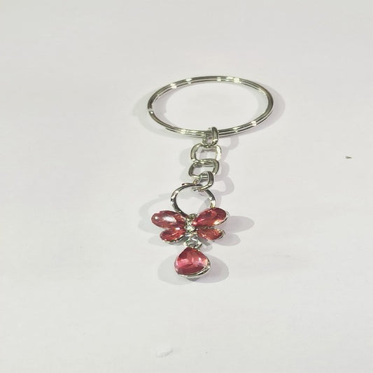 Carefree Butterfly Key Chain with Crystals