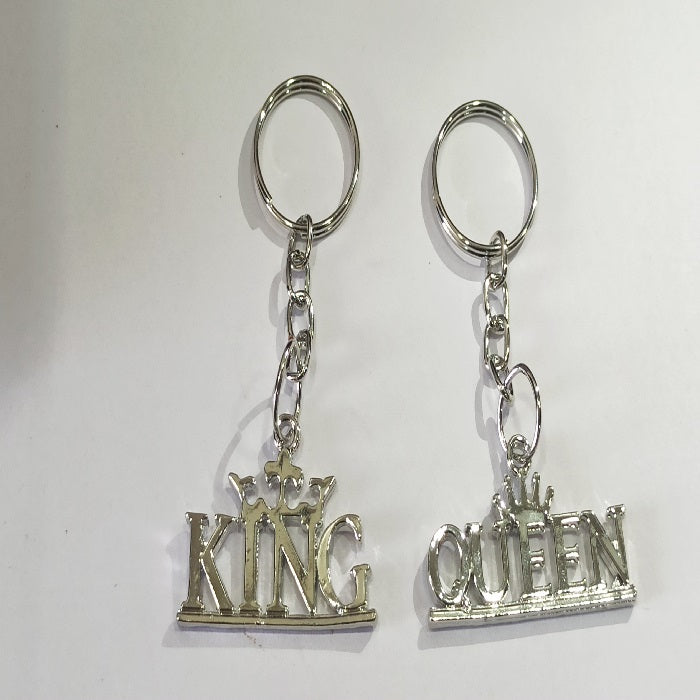 King & Queen Couple Keychain