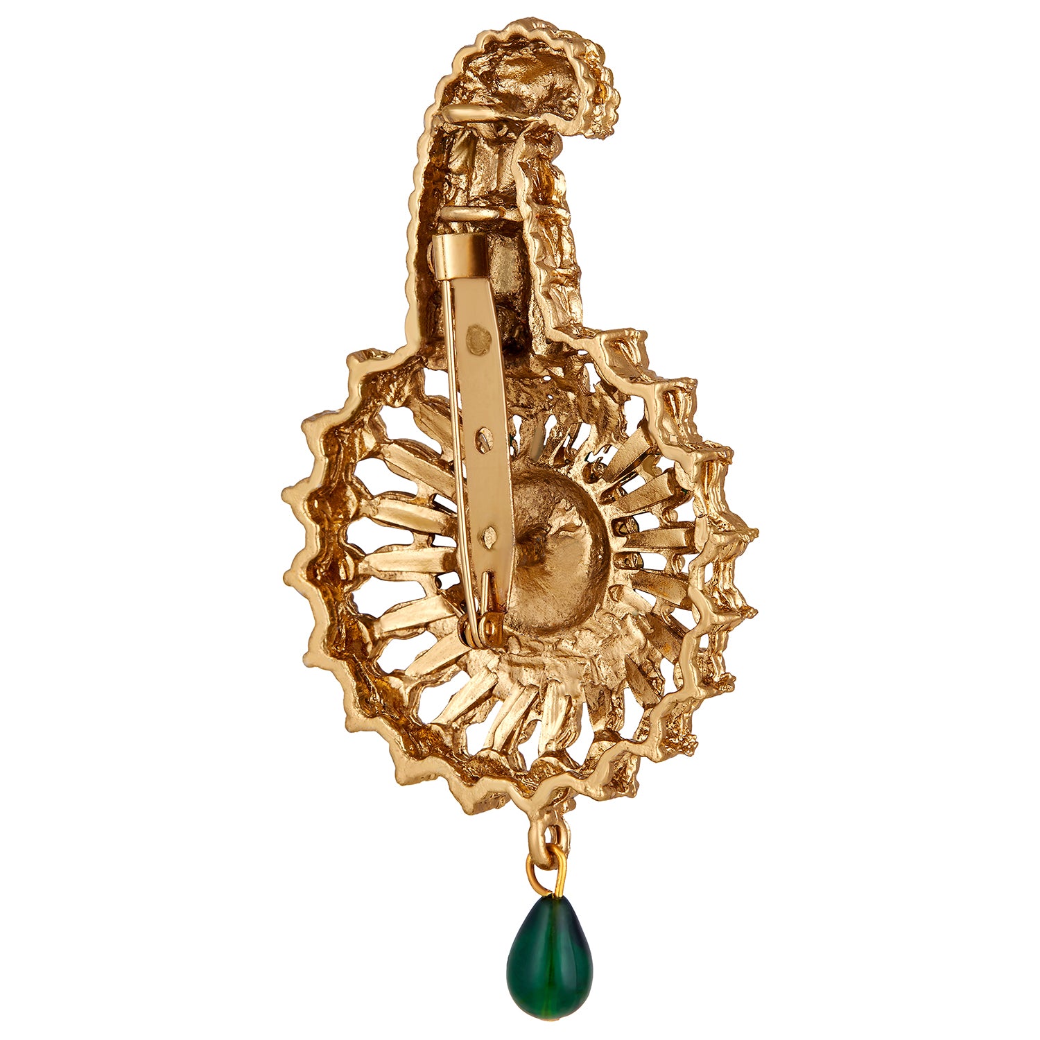 Meena Enamel Perfect Safa Kalangi Brooch for Men