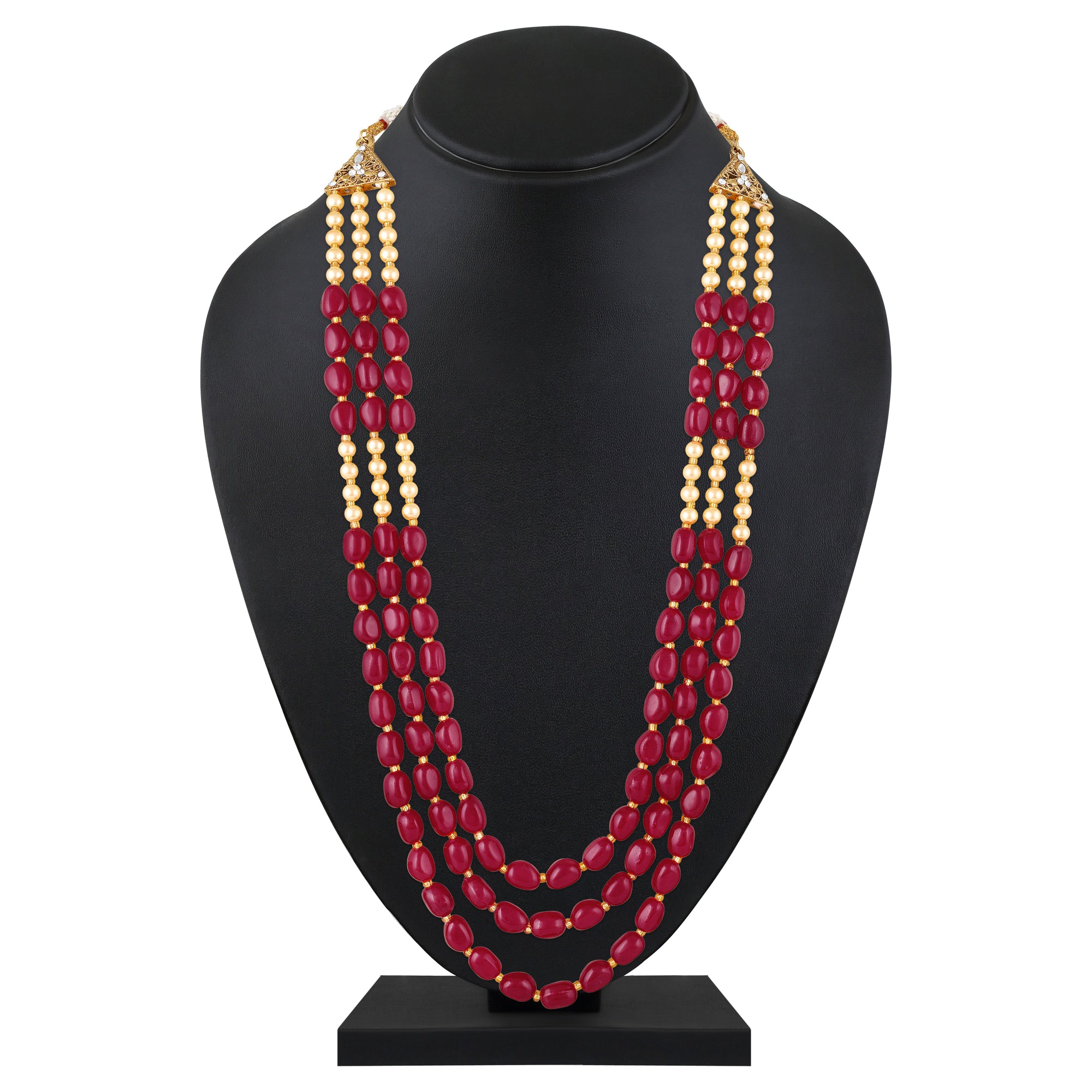 Three Layer Green Maharaj Haar / Groom Kantha