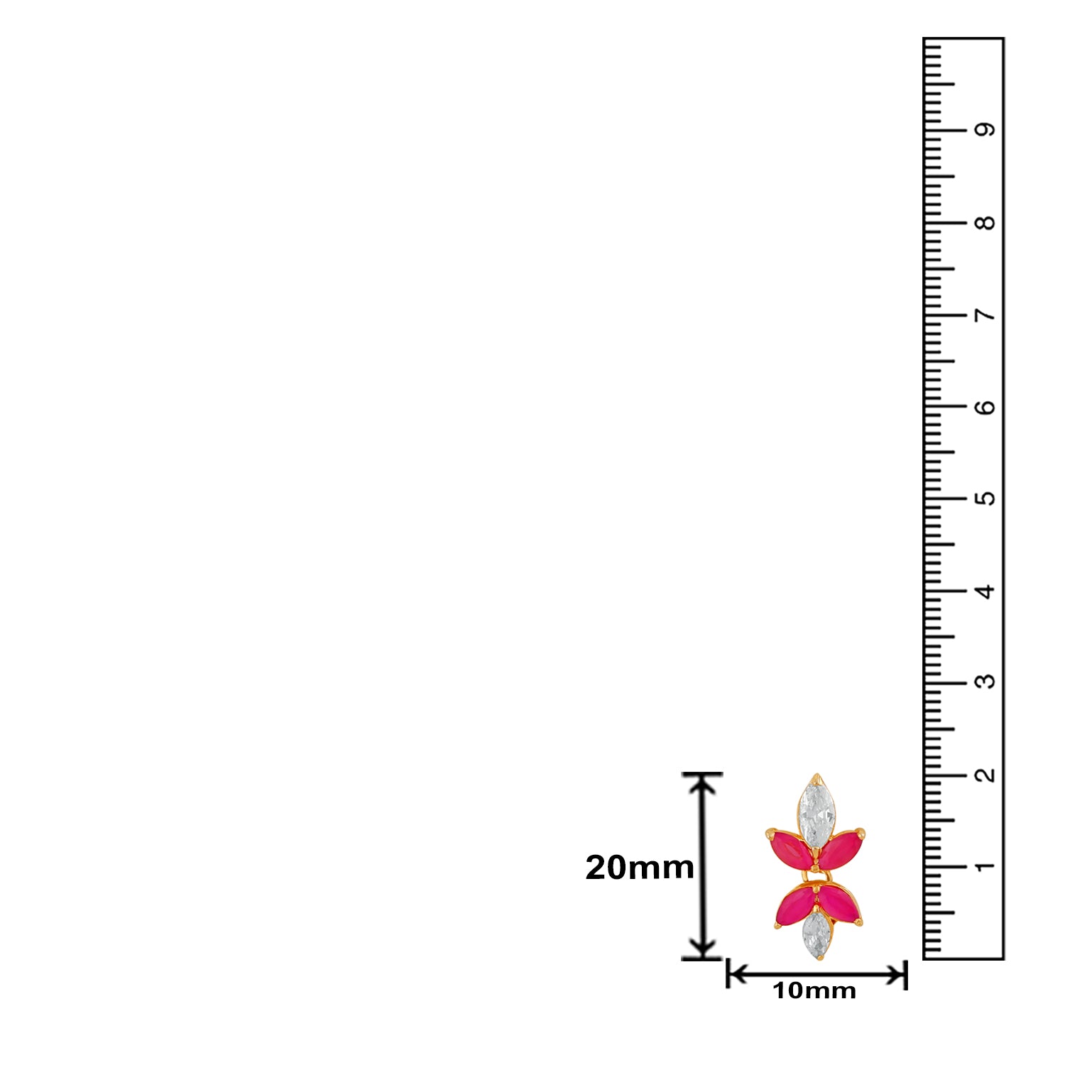 Magestic Red and White Necklace Set