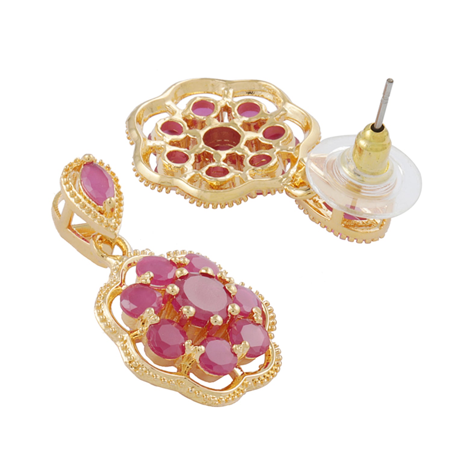 Ethnic Designer Ruby Pendant set