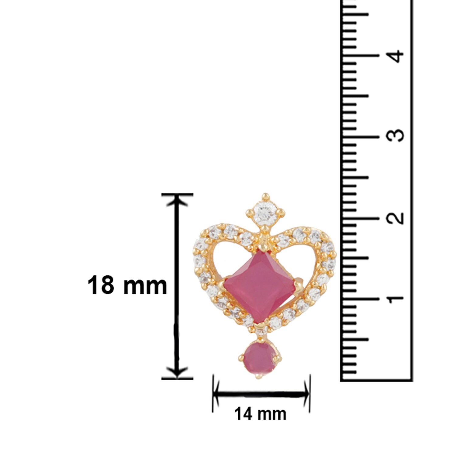 Ruby Love Ethnic Pendant set