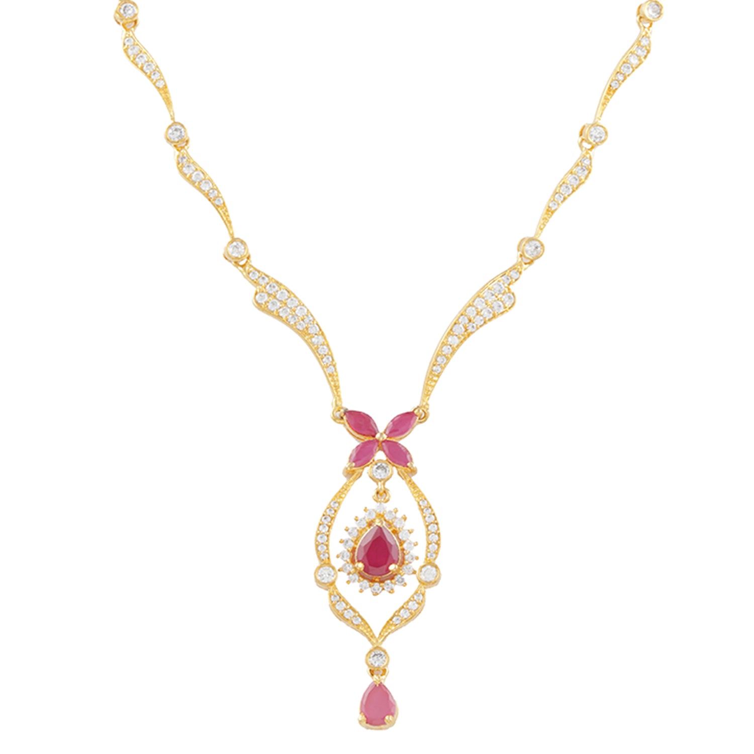 Mesmerising Ruby Designer Necklace set