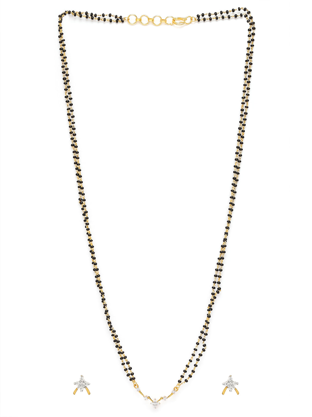 Brilliant Bright Bunch Tanmaniya Chain Mangalsutra Set with Cubic Zirconia